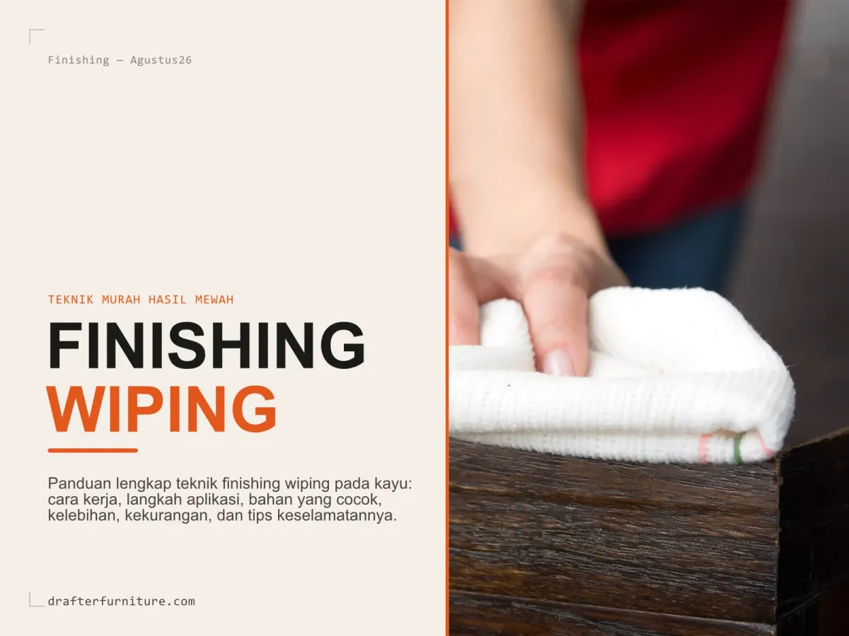 Finishing Wiping: Teknik Murah, Hasil Kelihatan Mahal