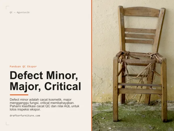 Defect Minor, Major, Critical: Panduan QC Ekspor